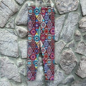 Boho Hippie Style colorful Leggings Tagged One Size